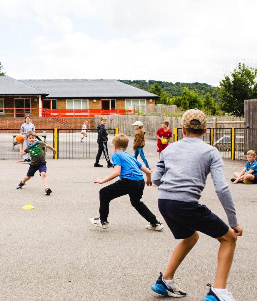 To win at dodgeball, pupils will need fast reactions.