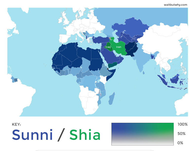 Sunni-Shia - Uyan Map