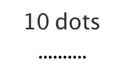 10 dots