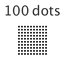 100 dots