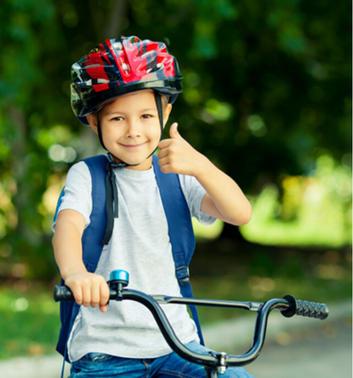 Child cycling