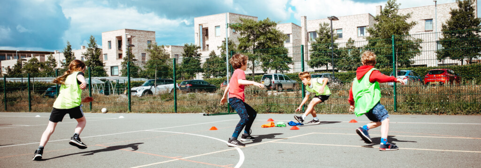 Children staying active