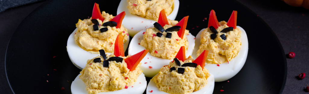 Devil deviled eggs