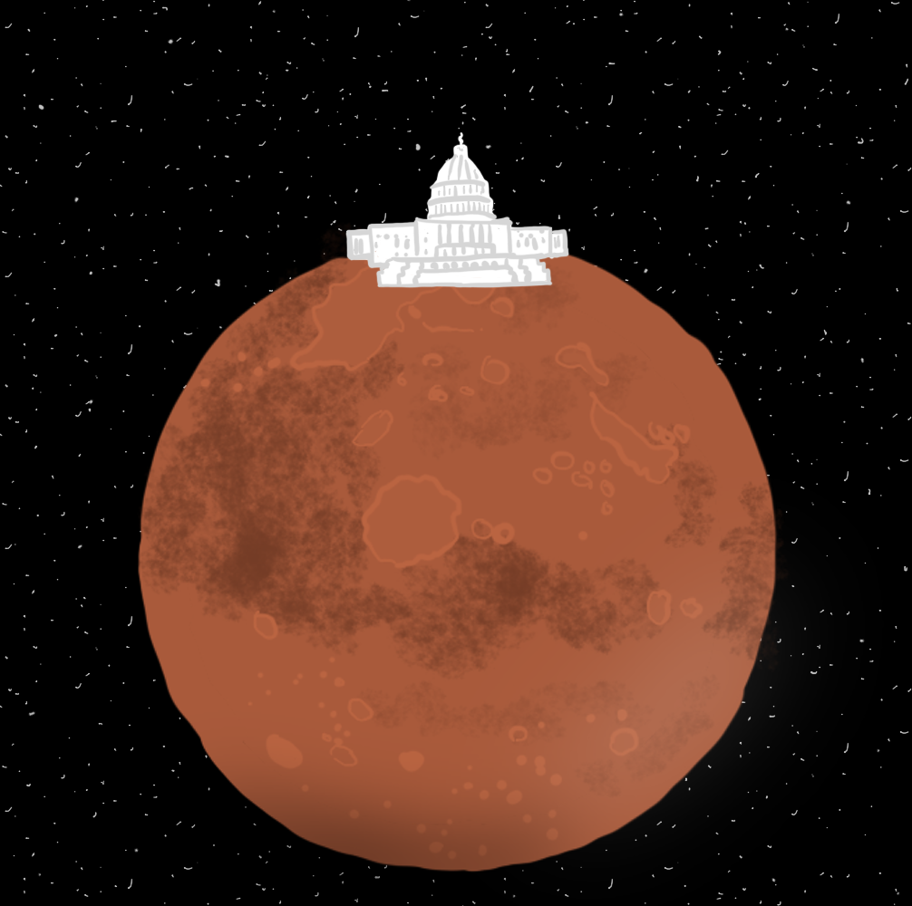 Capitol building on Mars