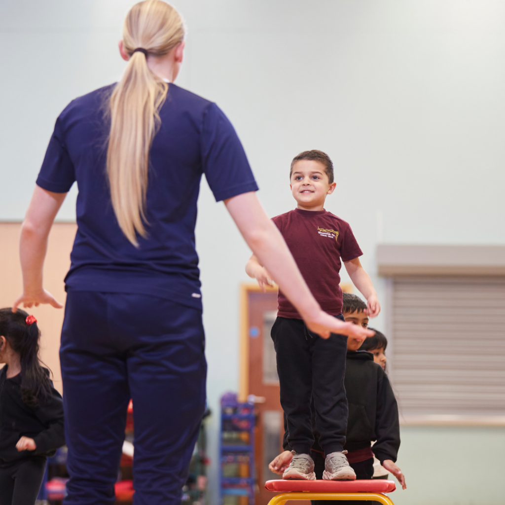 Premier Education activity professional coaching gymnastics