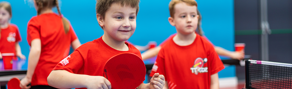 table tennis red bat