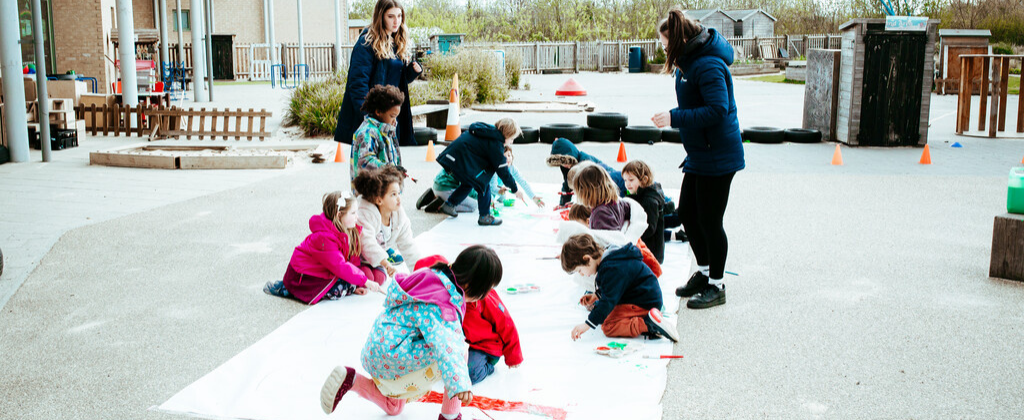 children enjoying a may half term activity camp